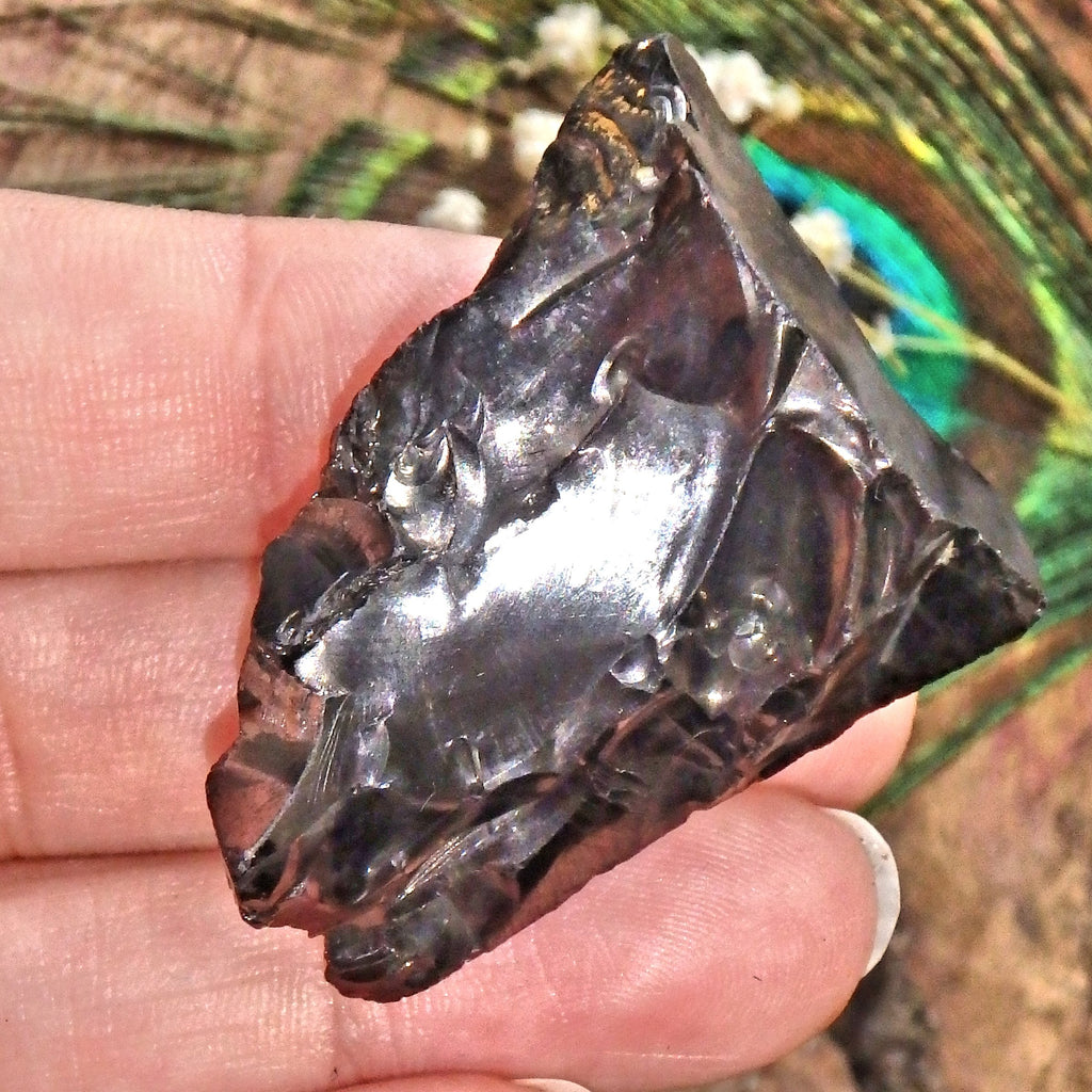 Emf Protection Shiny Unpolished Noble Elite Shungite Handheld Specimen 1 - Earth Family Crystals