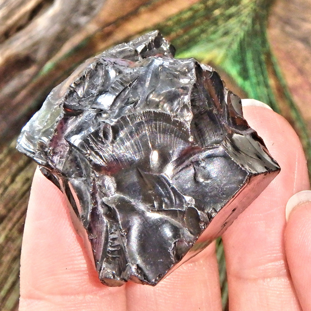 Emf Protection Shiny Unpolished Noble Elite Shungite Handheld Specimen 2 - Earth Family Crystals