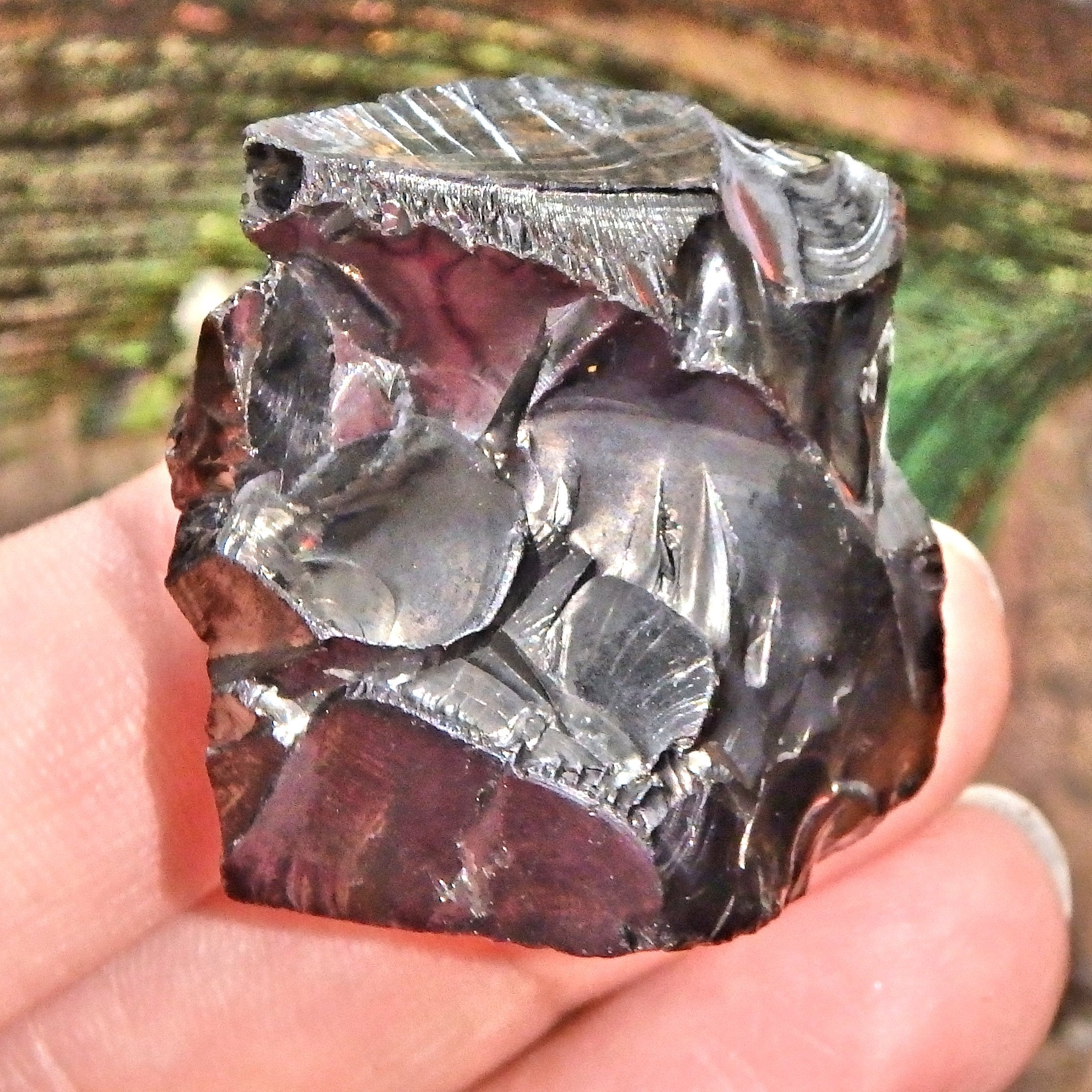 Emf Protection Shiny Unpolished Noble Elite Shungite Handheld Specimen 2 - Earth Family Crystals