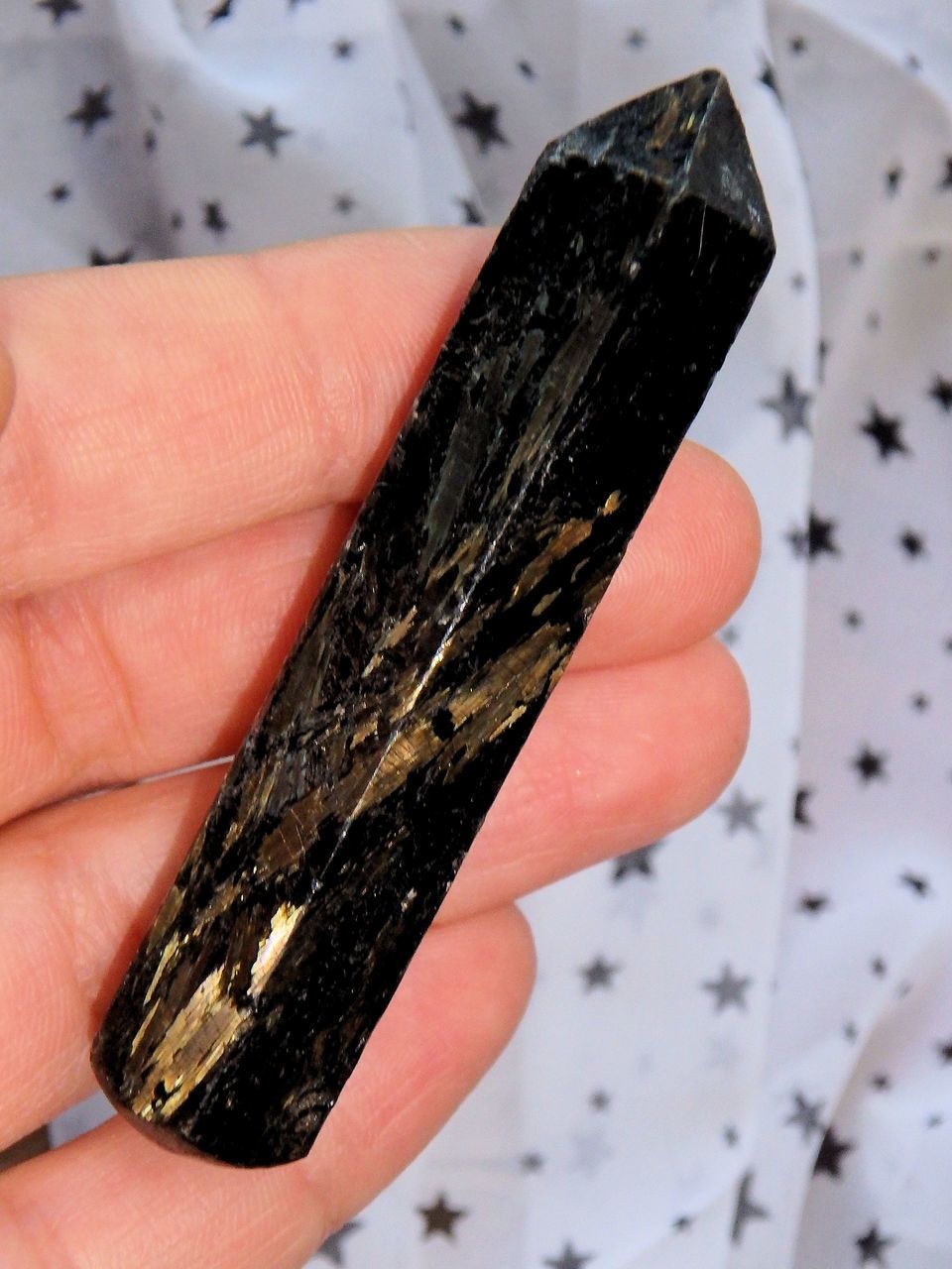 Genuine Nuummite Wand Carving! Ideal for Healing - Earth Family Crystals