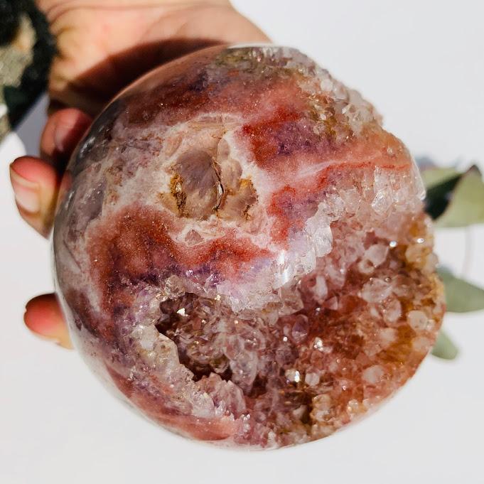 Amazing High Grade XXL Pink Amethyst Druzy Geode Sphere~ Locality Patagonia - Earth Family Crystals