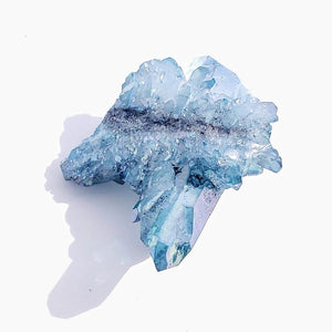 Sparkling  Arkansas Blue Aqua Aura Quartz Cluster #2 - Earth Family Crystals