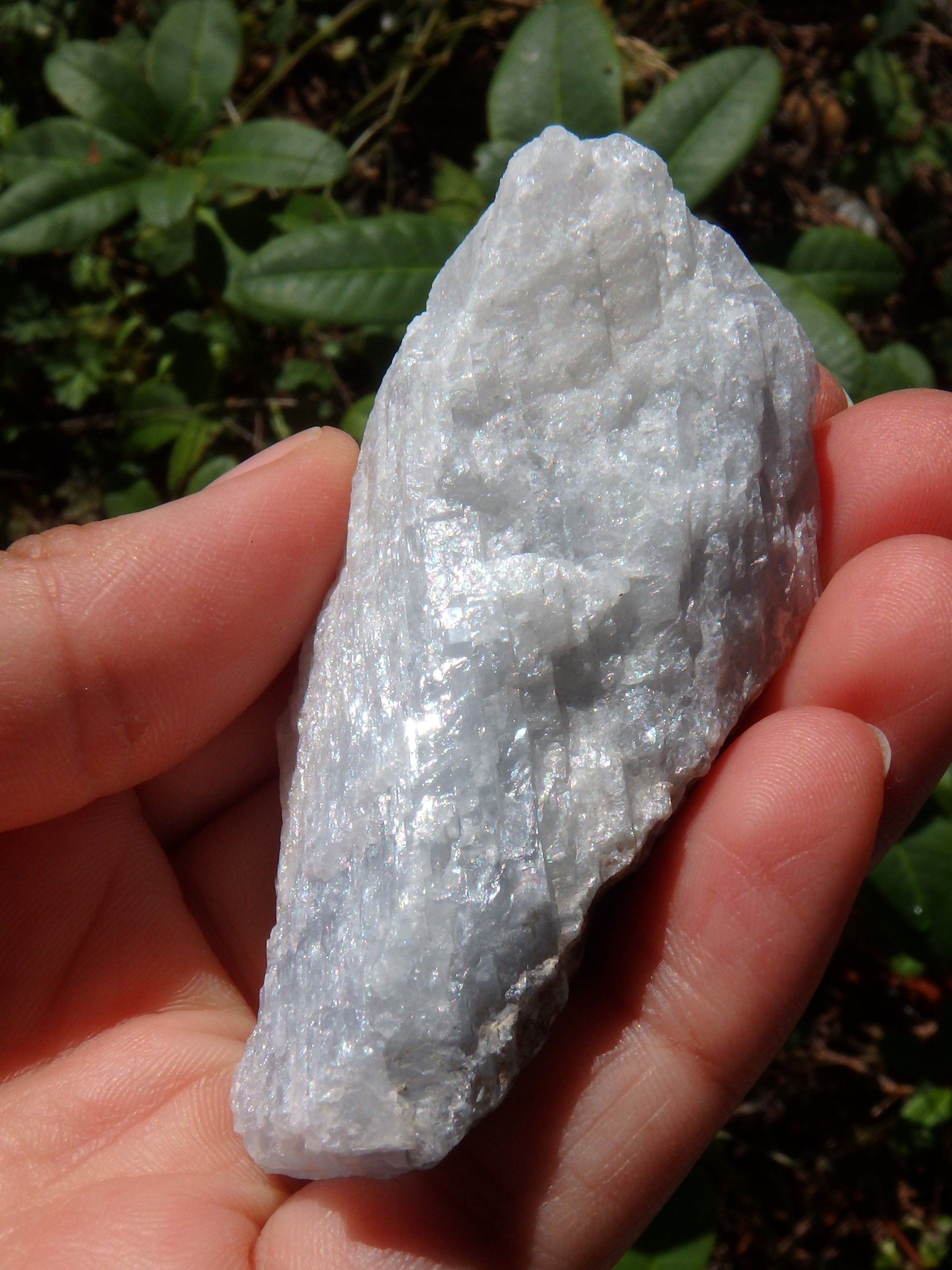 Chunky Ohio Celestite Raw Hand Held Specimen1 - Earth Family Crystals