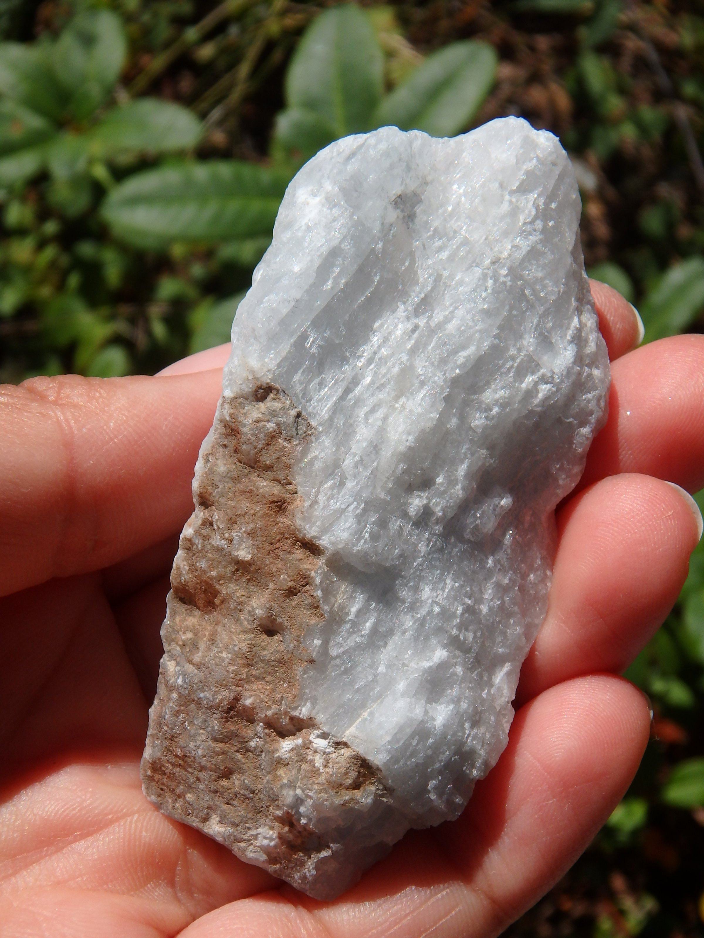Chunky Ohio Celestite Raw Hand Held Specimen1 - Earth Family Crystals