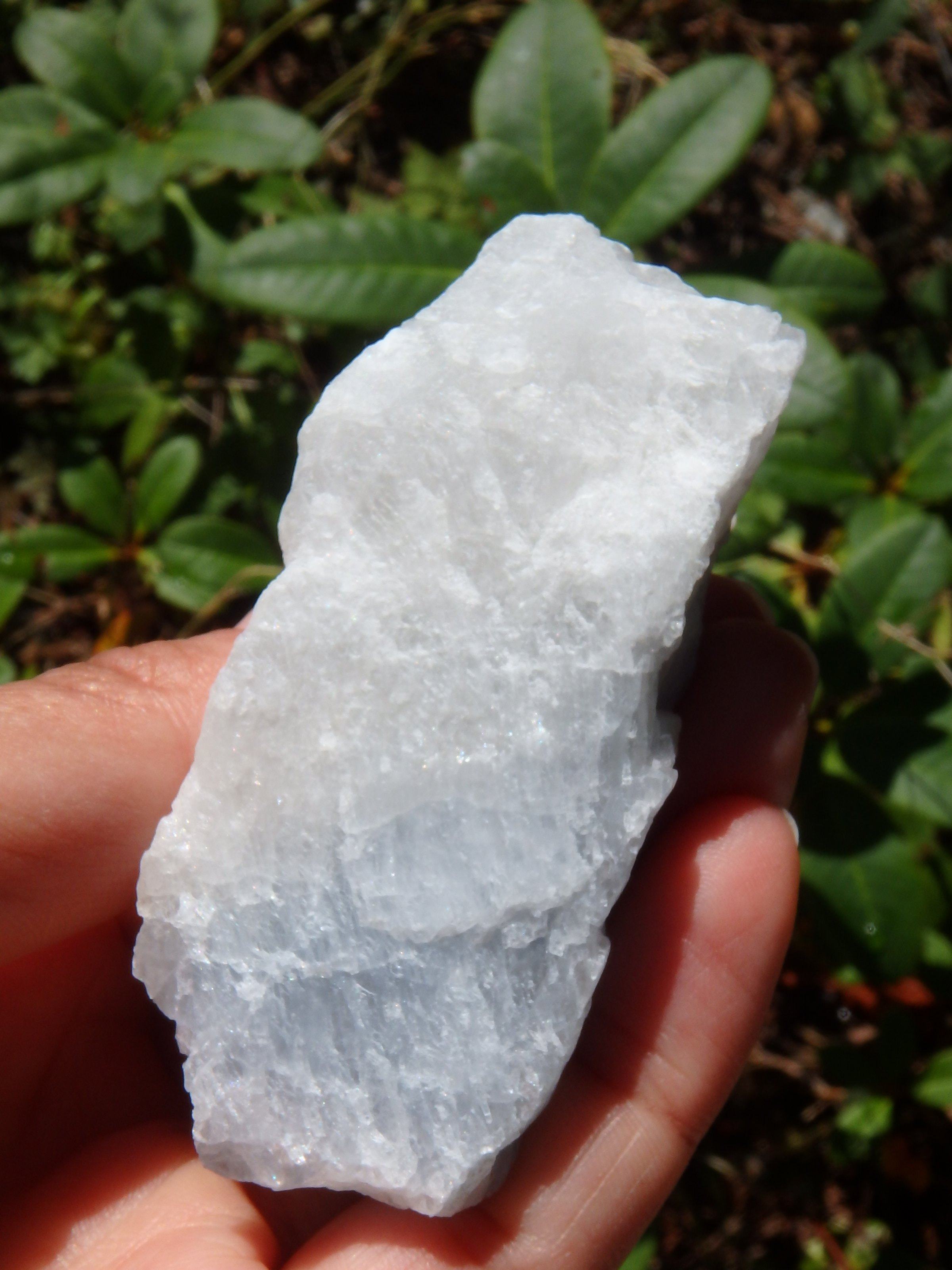 Chunky Ohio Celestite Raw Hand Held Specimen1 - Earth Family Crystals