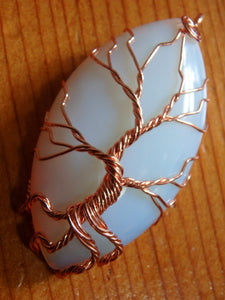 Tree Of Life Wire Wrapped Opalite Pendant - Earth Family Crystals