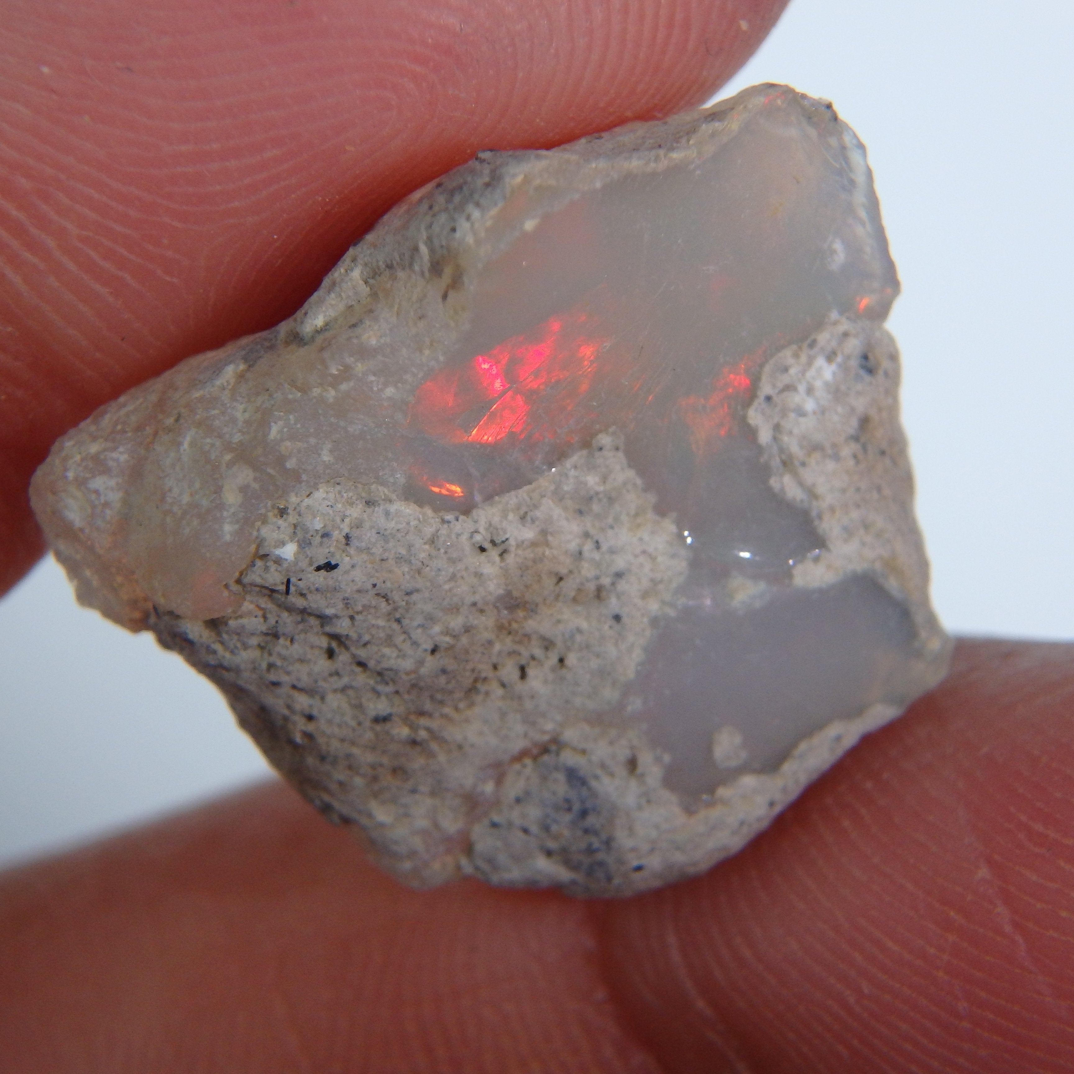 Fabulous Flashes Ethiopian Opal Specimen #1 - Earth Family Crystals