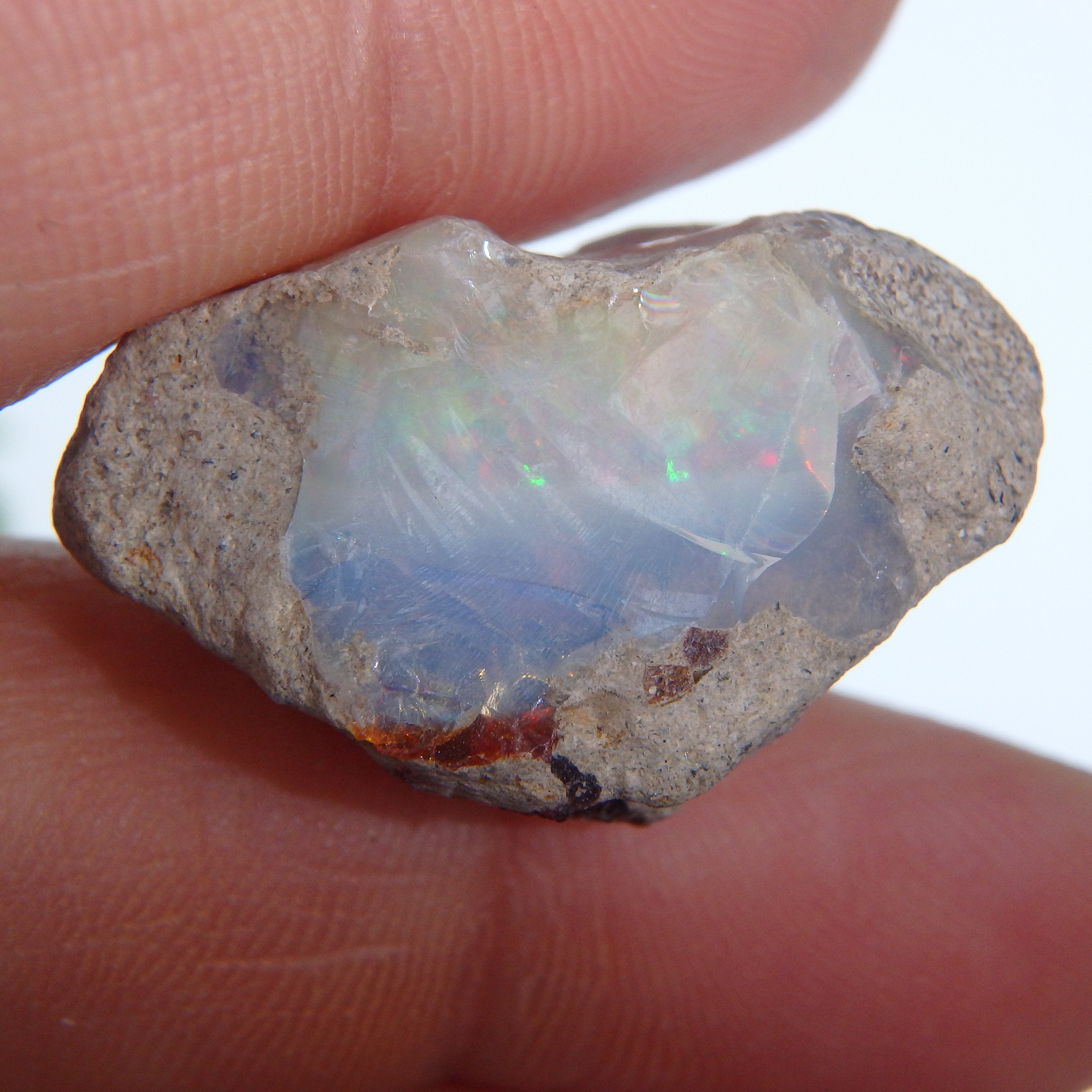Fabulous Flashes Ethiopian Opal Specimen #2 - Earth Family Crystals