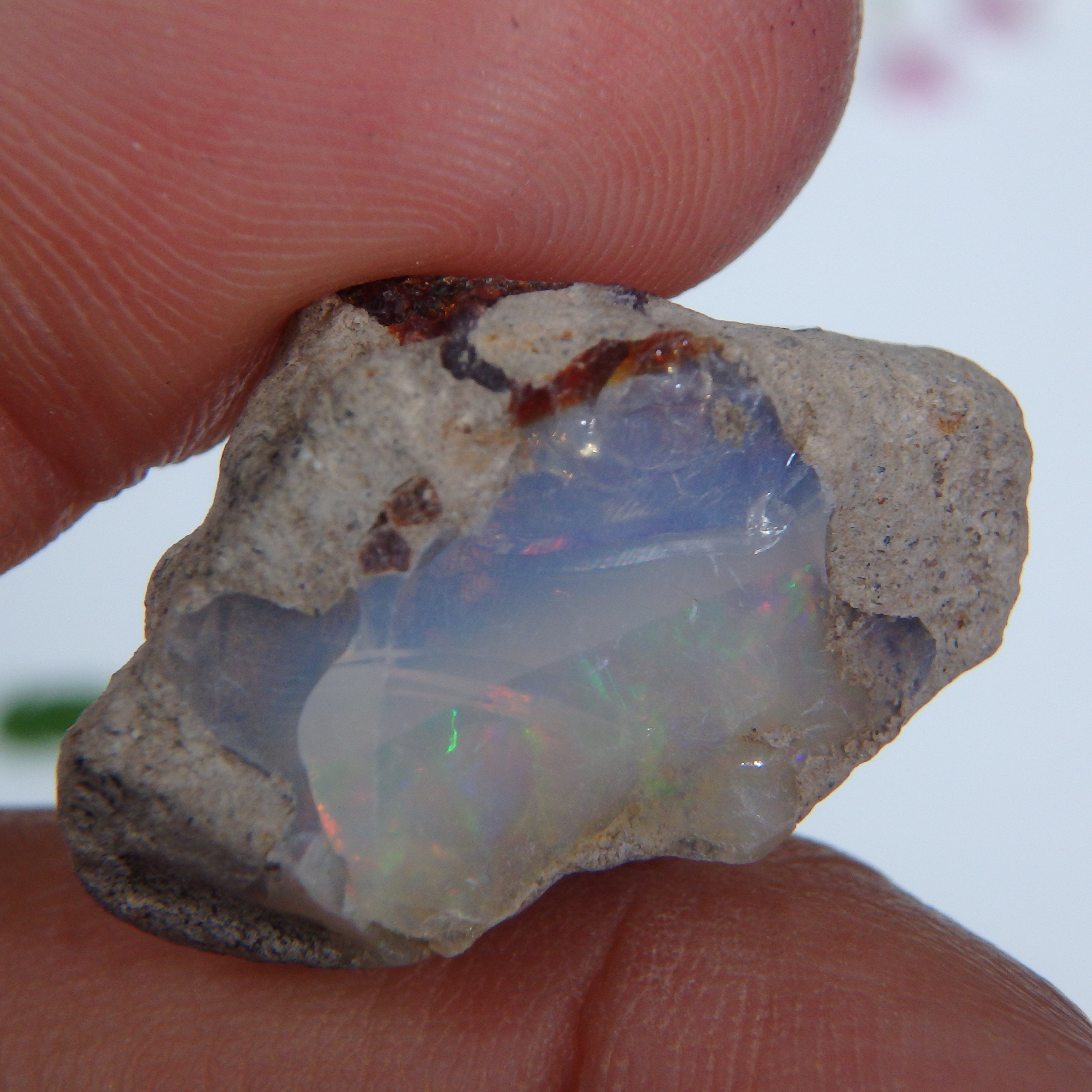 Fabulous Flashes Ethiopian Opal Specimen #2 - Earth Family Crystals
