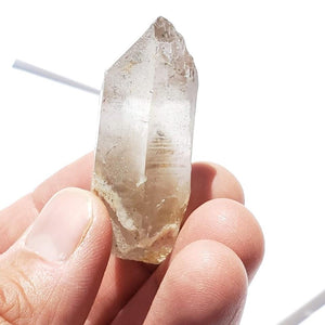 Green Chlorite Included Quartz Natural Point From Brazil #3 - Earth Family Crystals
