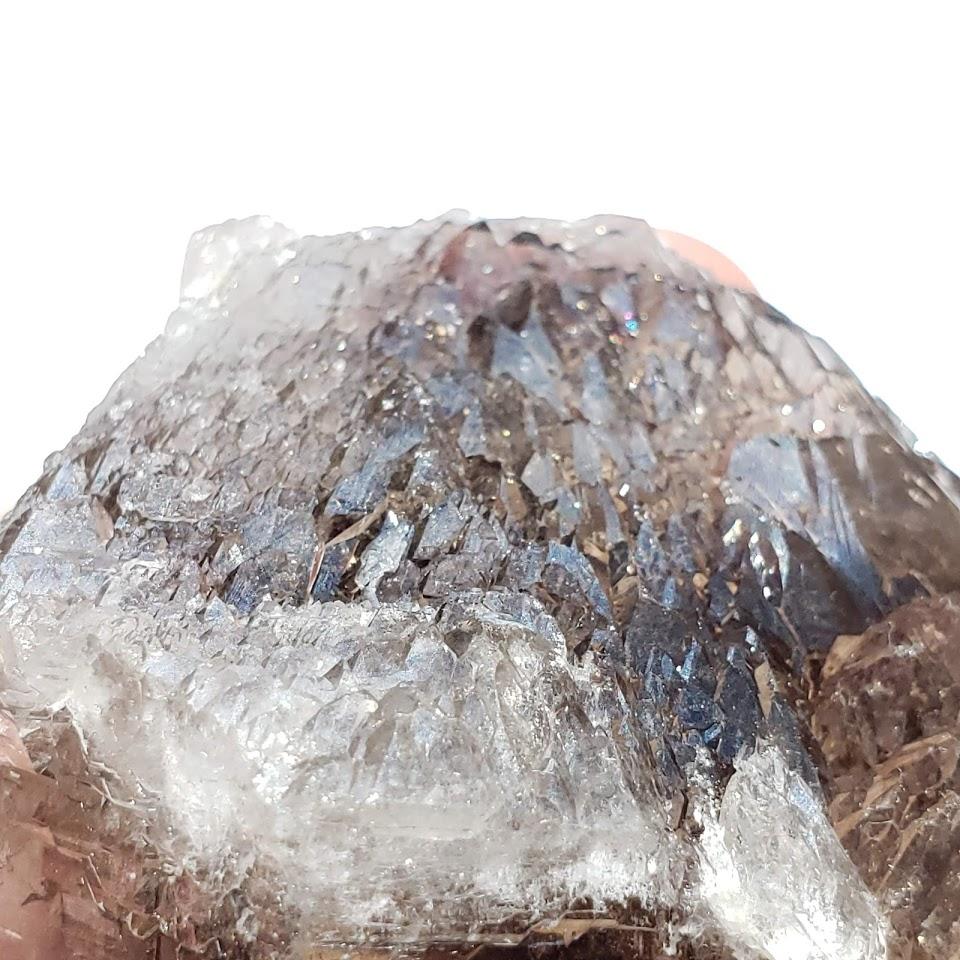 Large Incredible Brilliance Self Healed Multi Point Smoky Quartz Cluster From Brazil - Earth Family Crystals