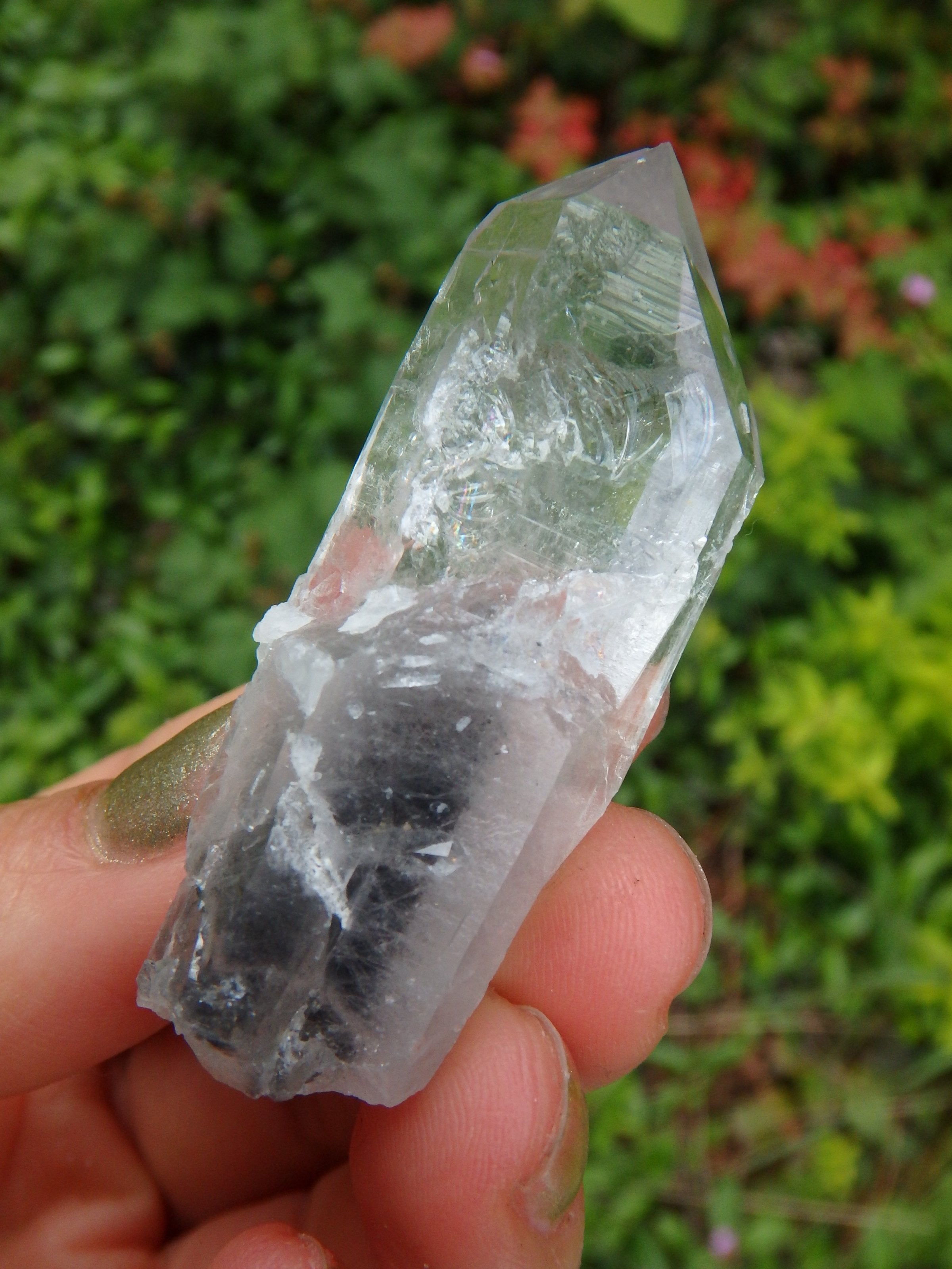 Arkansas Blue Phantom Quartz Point 1 - Earth Family Crystals