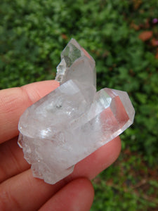 Unique Intertwined Points Blue Phantom Quartz With Elestial, DT & Self Healing Specimen - Earth Family Crystals