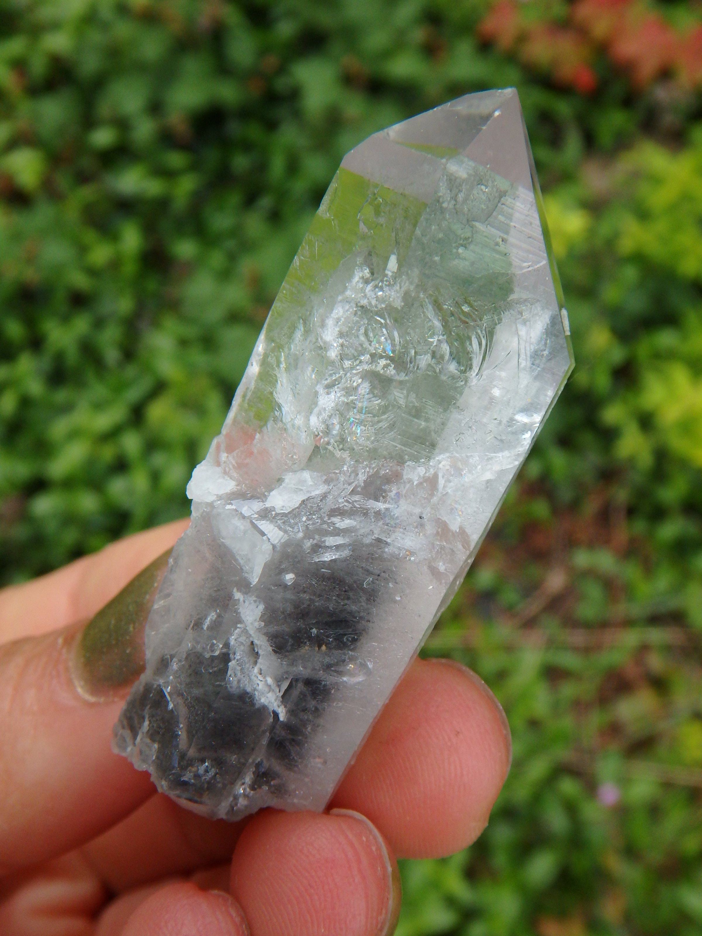 Arkansas Blue Phantom Quartz Point 1 - Earth Family Crystals