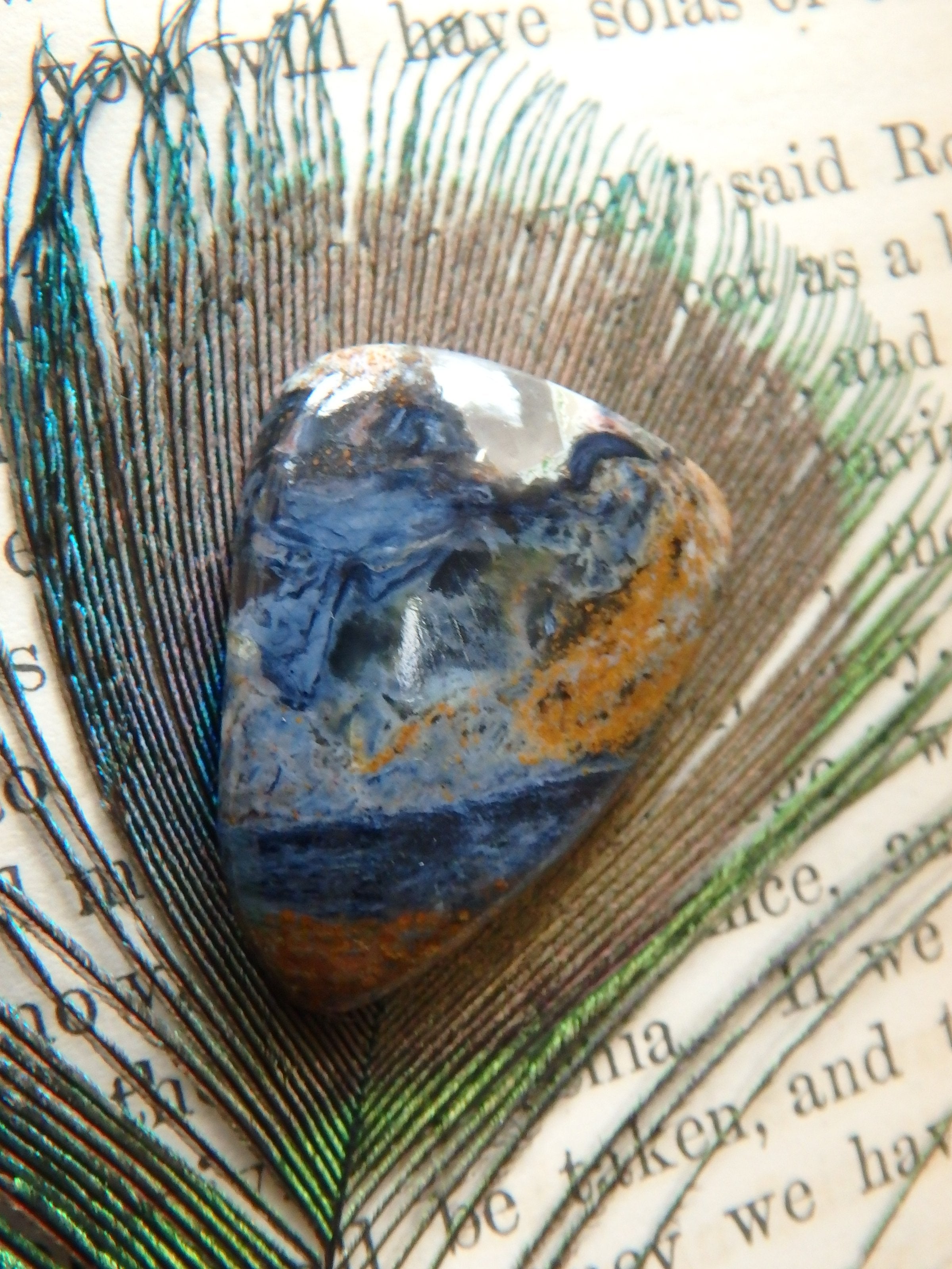 Silky Blue Color Pietersite Cabochon-Ideal For Jewellery Making 4