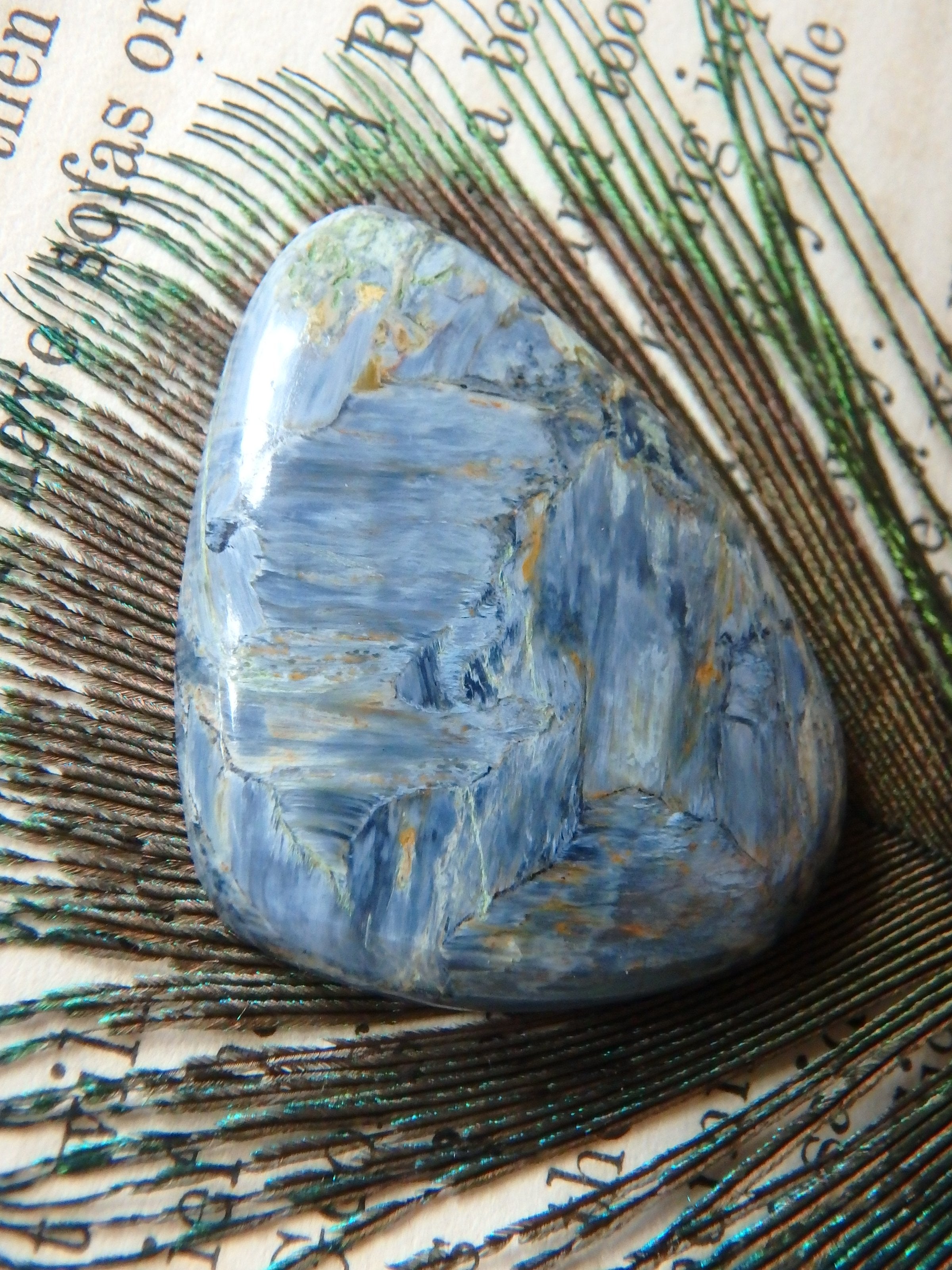 Silky Blue Color Pietersite Cabochon-Ideal For Jewellery Making 2