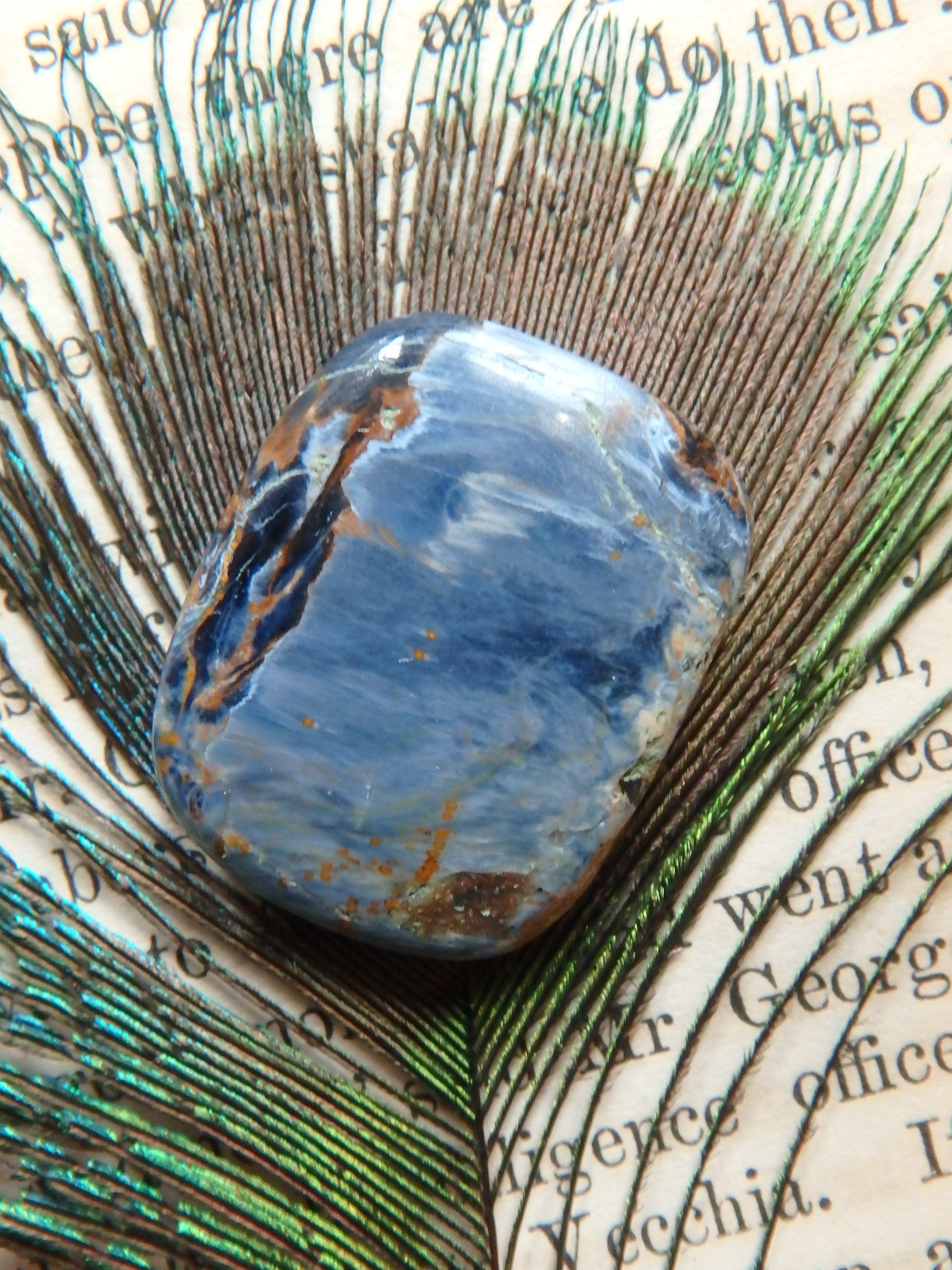 Silky Blue Color Pietersite Cabochon-Ideal For Jewellery Making 5