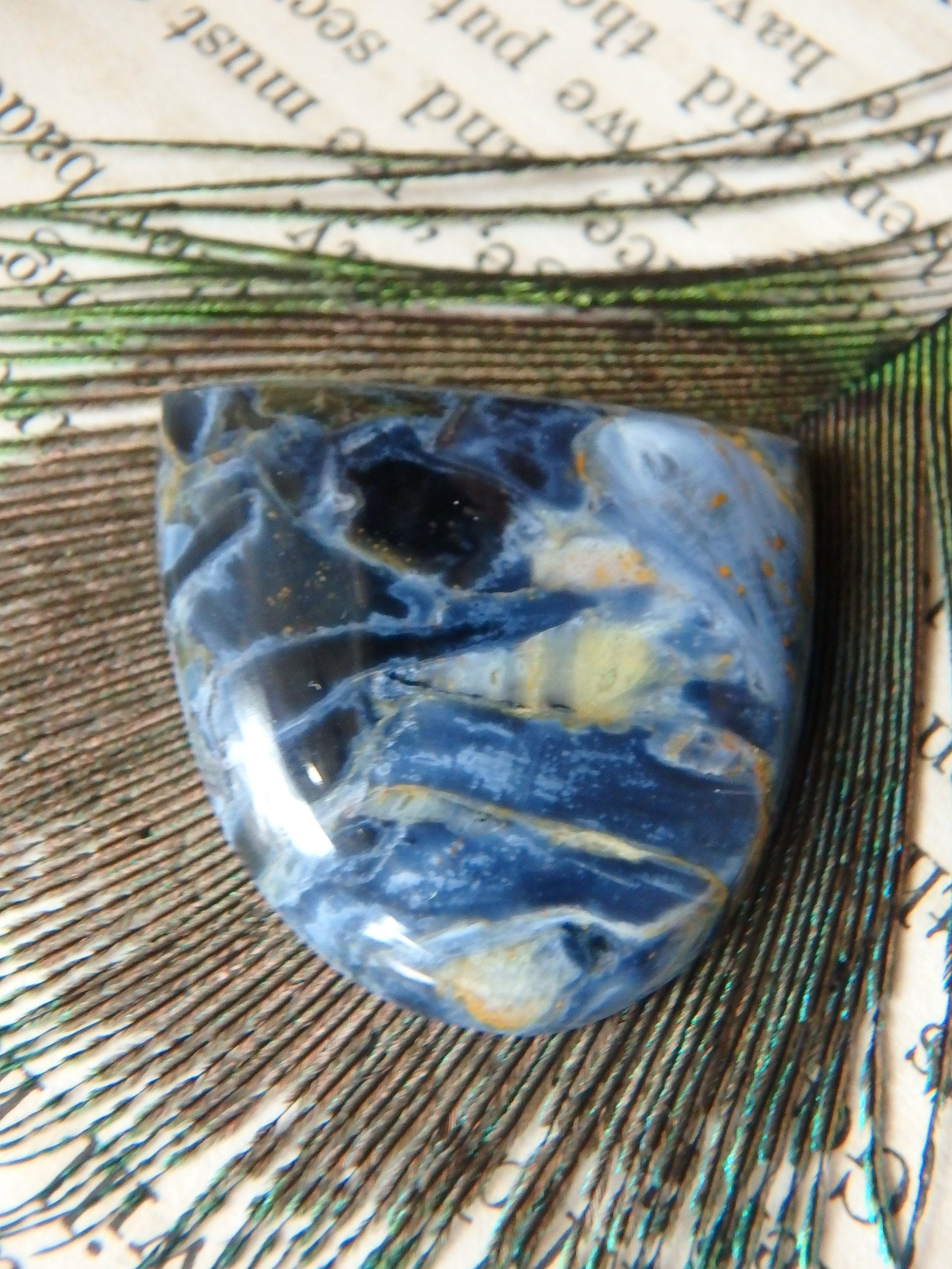 Silky Blue Color Pietersite Cabochon-Ideal For Jewellery Making 1