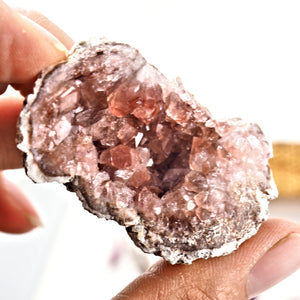 Pretty Pink Amethyst Geode Specimen From Patagonia #3 - Earth Family Crystals