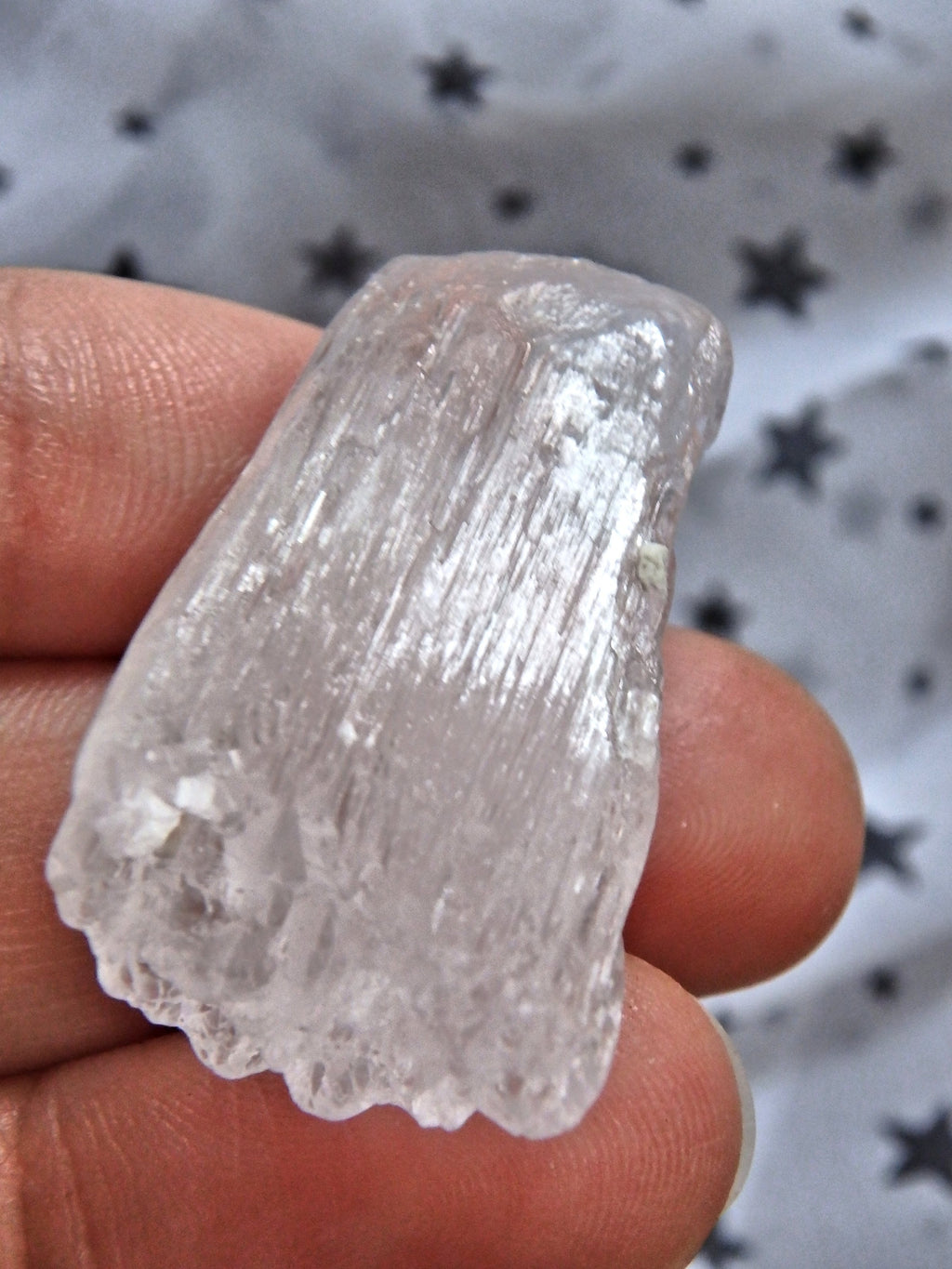 Gemmy Self Healed Point Terminations & Touch of Pink Kunzite - Earth Family Crystals