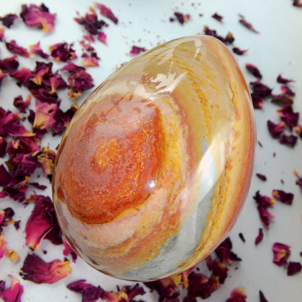 Fabulous Patterns Chunky Polychrome Jasper Egg Carving - Earth Family Crystals