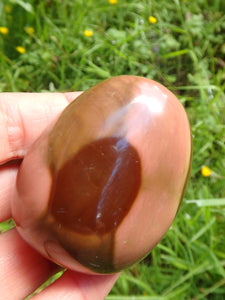Incredible Patterns Smooth Polychrome Jasper Hand Held Pocket Stone