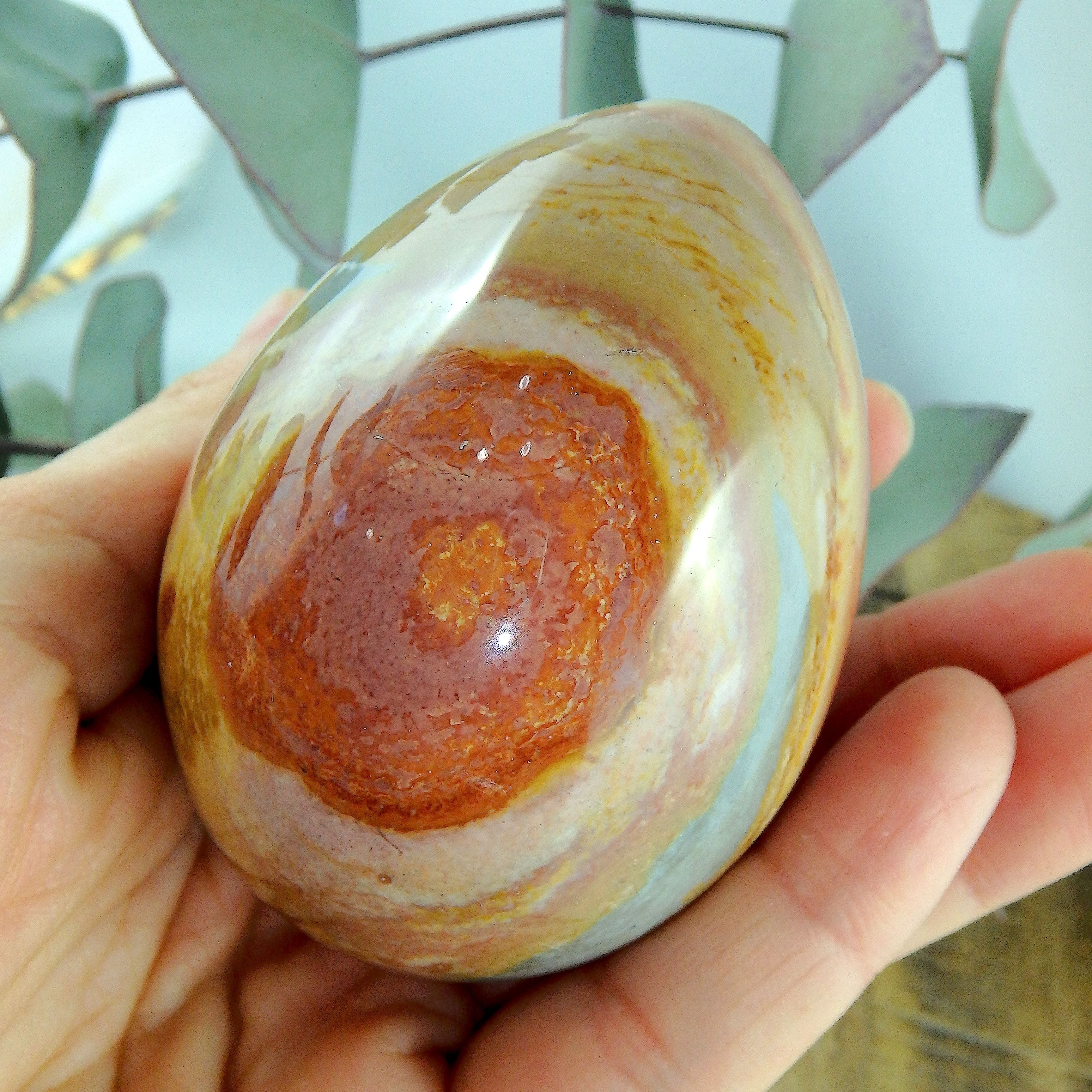 Fabulous Patterns Chunky Polychrome Jasper Egg Carving - Earth Family Crystals