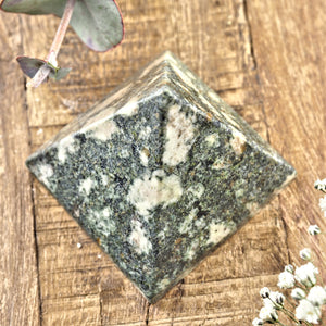 Ancient Preseli Bluestone Medium Pyramid Carving From Wales, UK - Earth Family Crystals