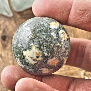 Ancient Preseli Bluestone Medium Sphere Carving From Wales, UK #1 - Earth Family Crystals