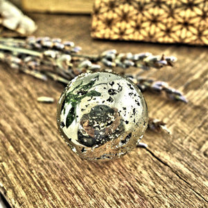 Adorable Mini Pyrite Sphere With Sparkling Caves - Earth Family Crystals