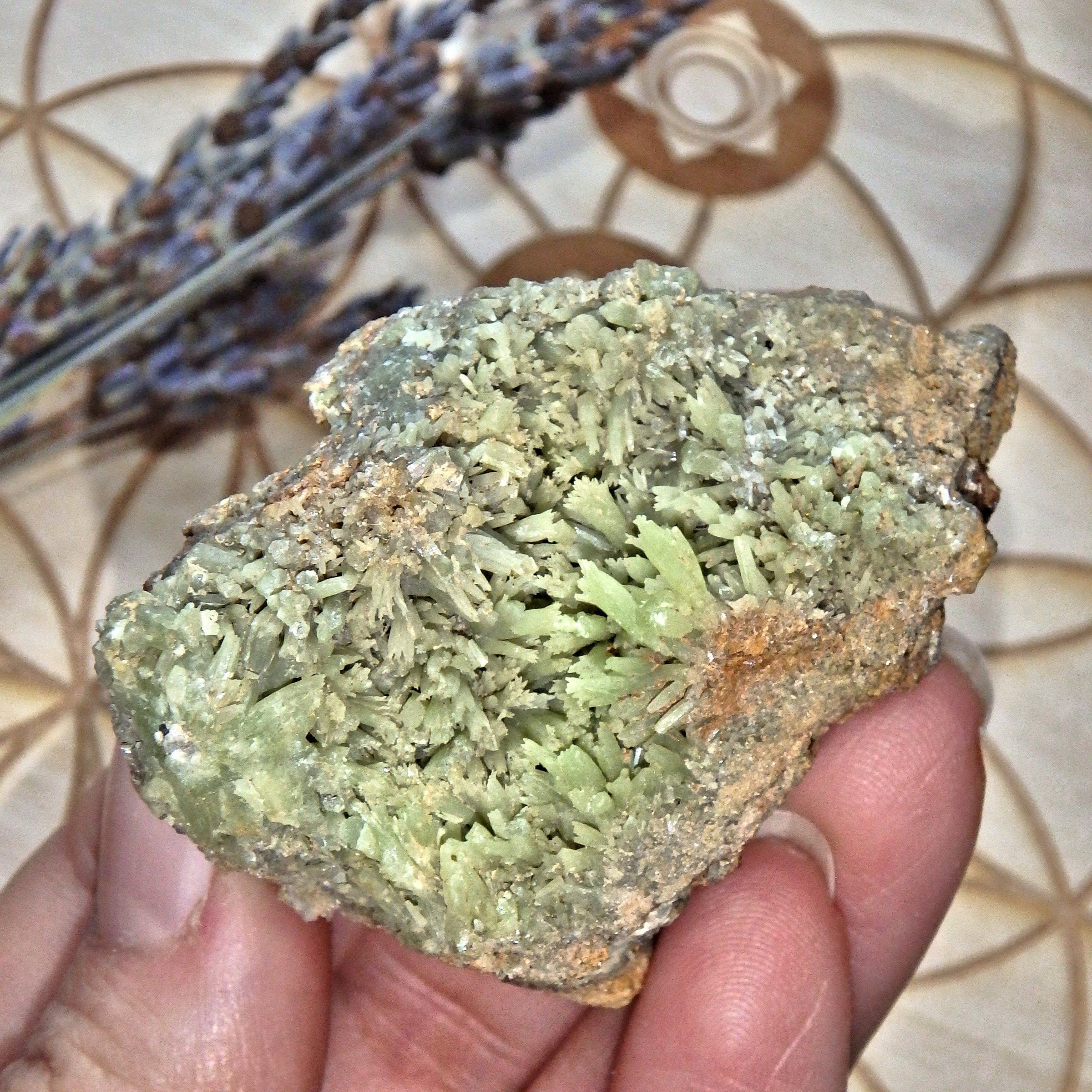 Electric Green Natural Pyromorphite Specimen8 - Earth Family Crystals