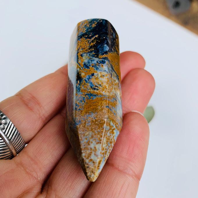 Unique & Stunning Healing Pietersite Wand Carving #6 - Earth Family Crystals