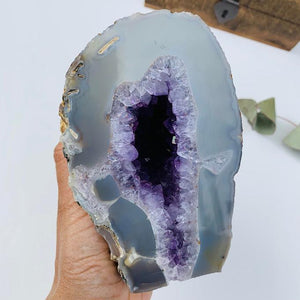 Deep Purple XL Amethyst Standing Display Specimen From Uruguay - Earth Family Crystals