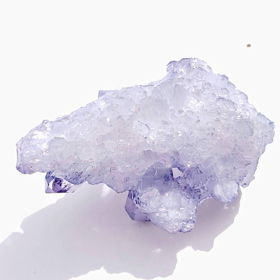 Sparkling  Arkansas Tanzan Aura Quartz Cluster #1 - Earth Family Crystals