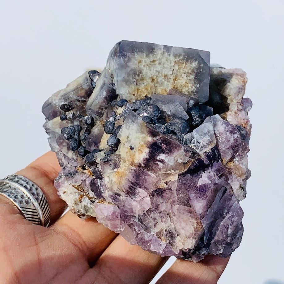 Famous Locality~Rogerley Mine Large Fluorite Cluster From Frosterley, England #1 - Earth Family Crystals