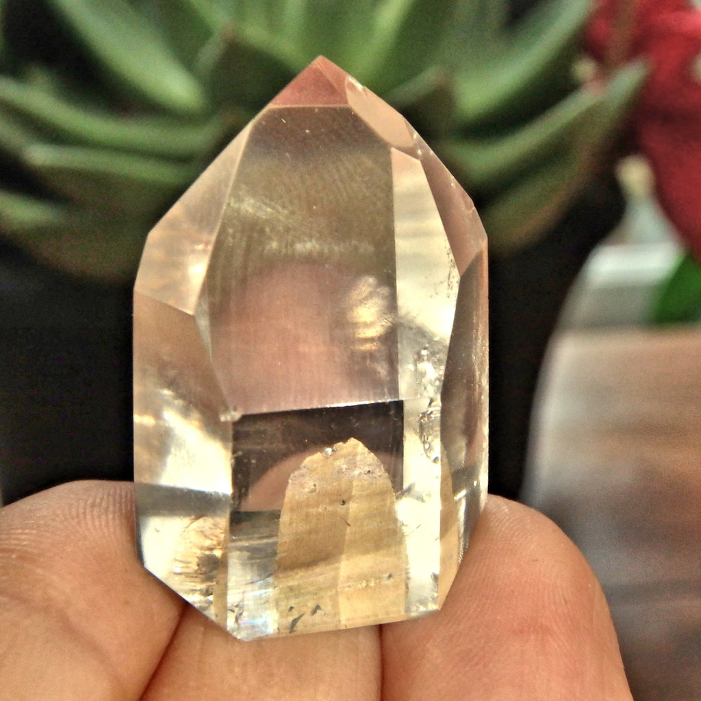 Unique Inclusion Quartz Standing Mini Generator - Earth Family Crystals