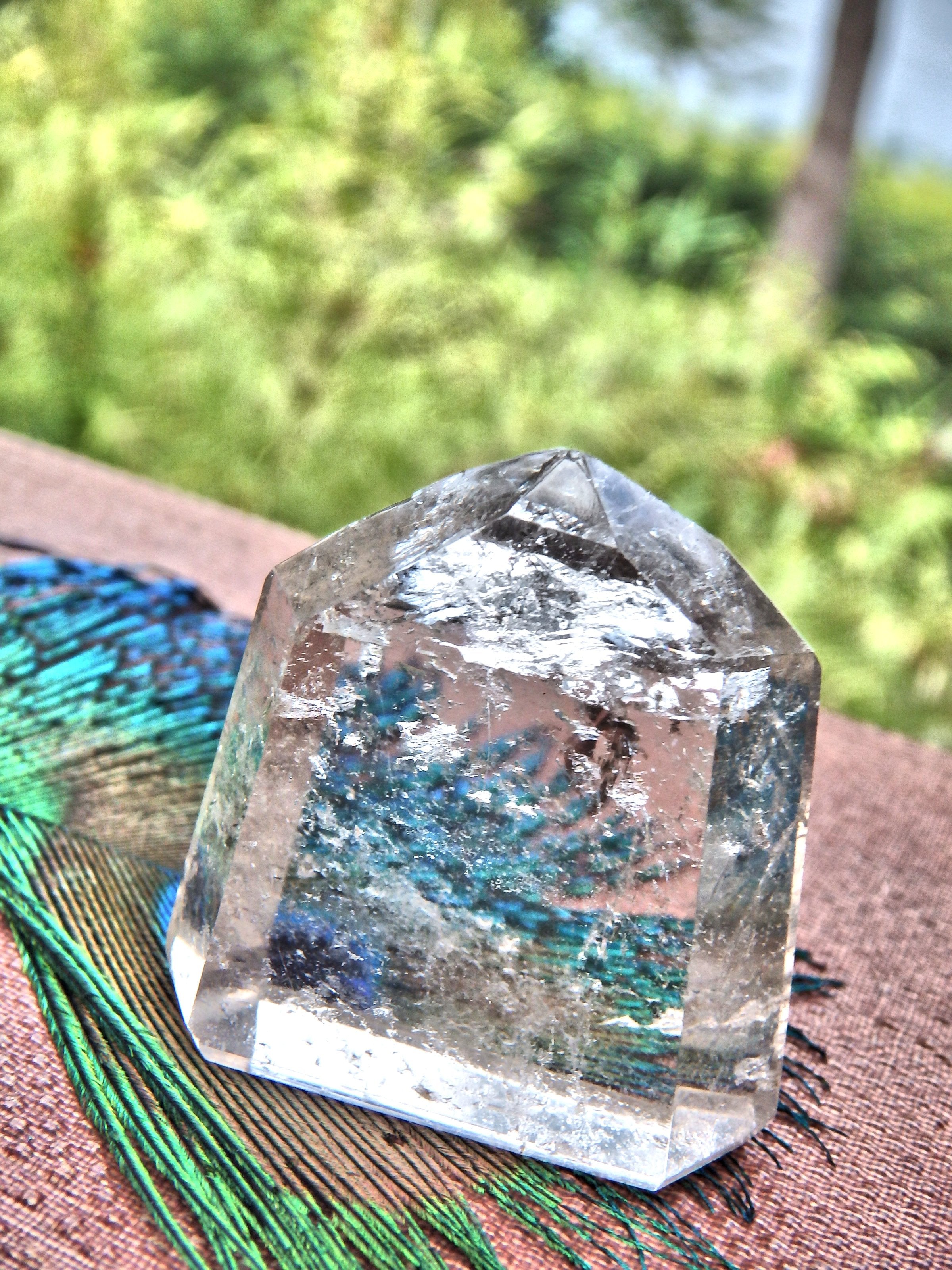 Quartz Standing Tower With a Few Rutile Threads