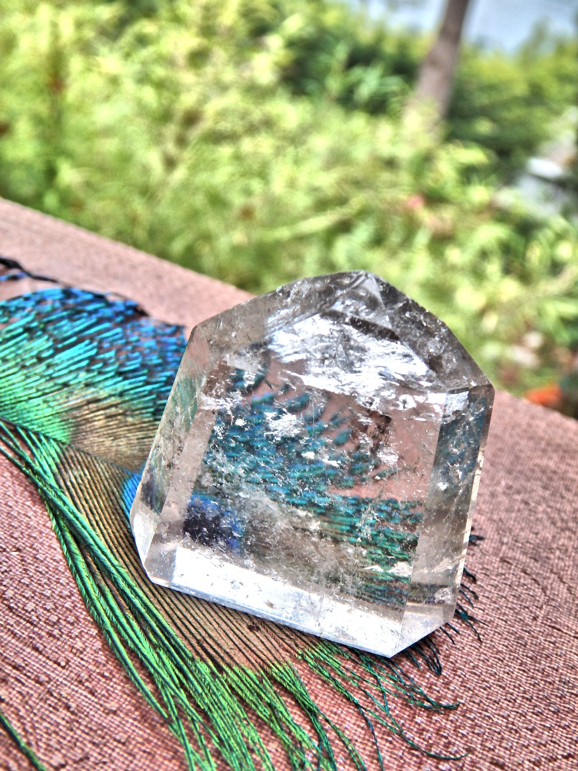 Quartz Standing Tower With a Few Rutile Threads