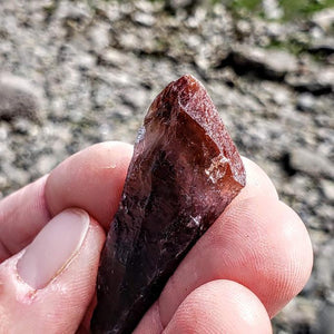 Red Amethyst Small Point From Brazil #1 - Earth Family Crystals