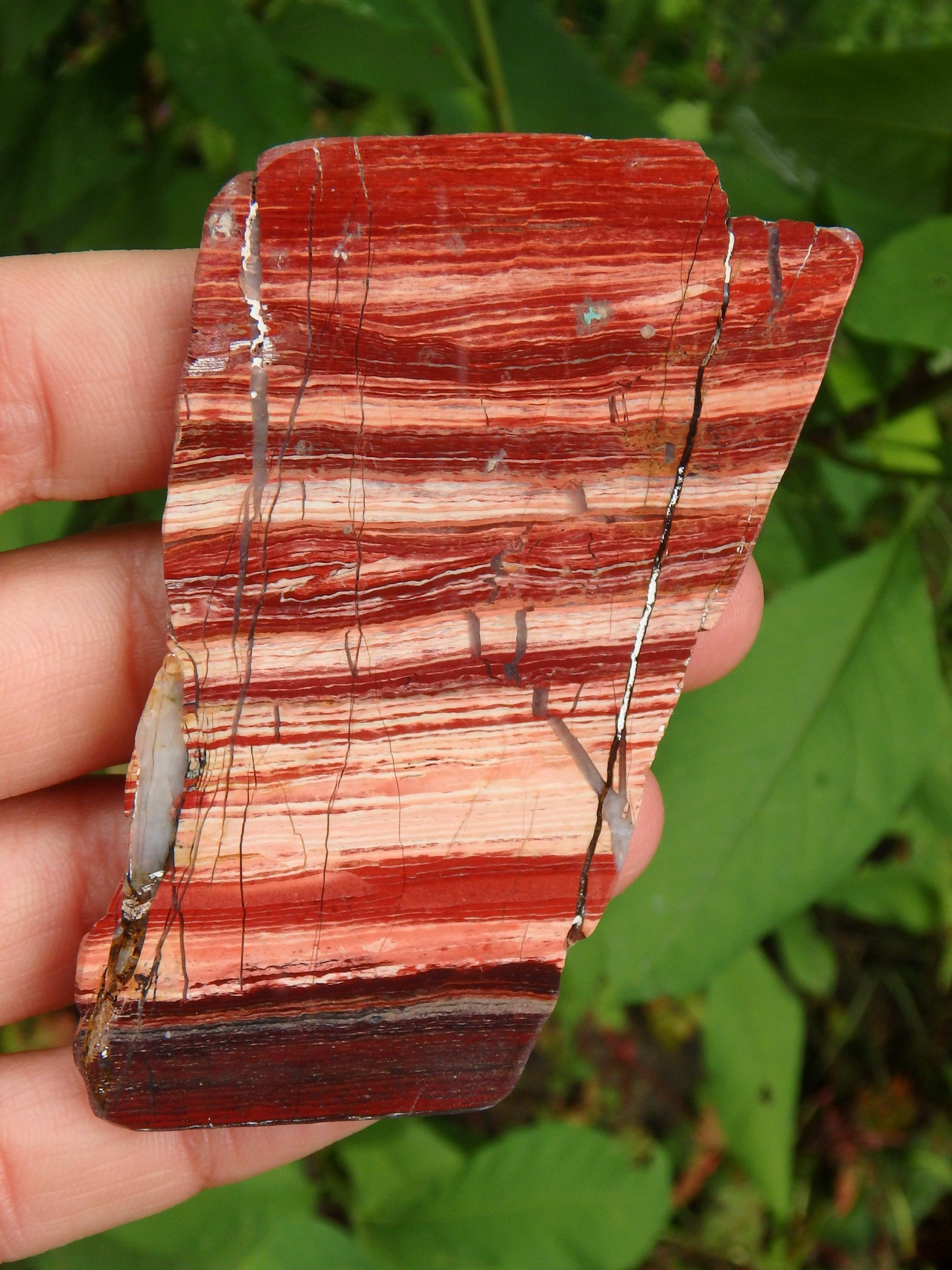 Australia Red Jasper Specimen Partially Polished - Earth Family Crystals