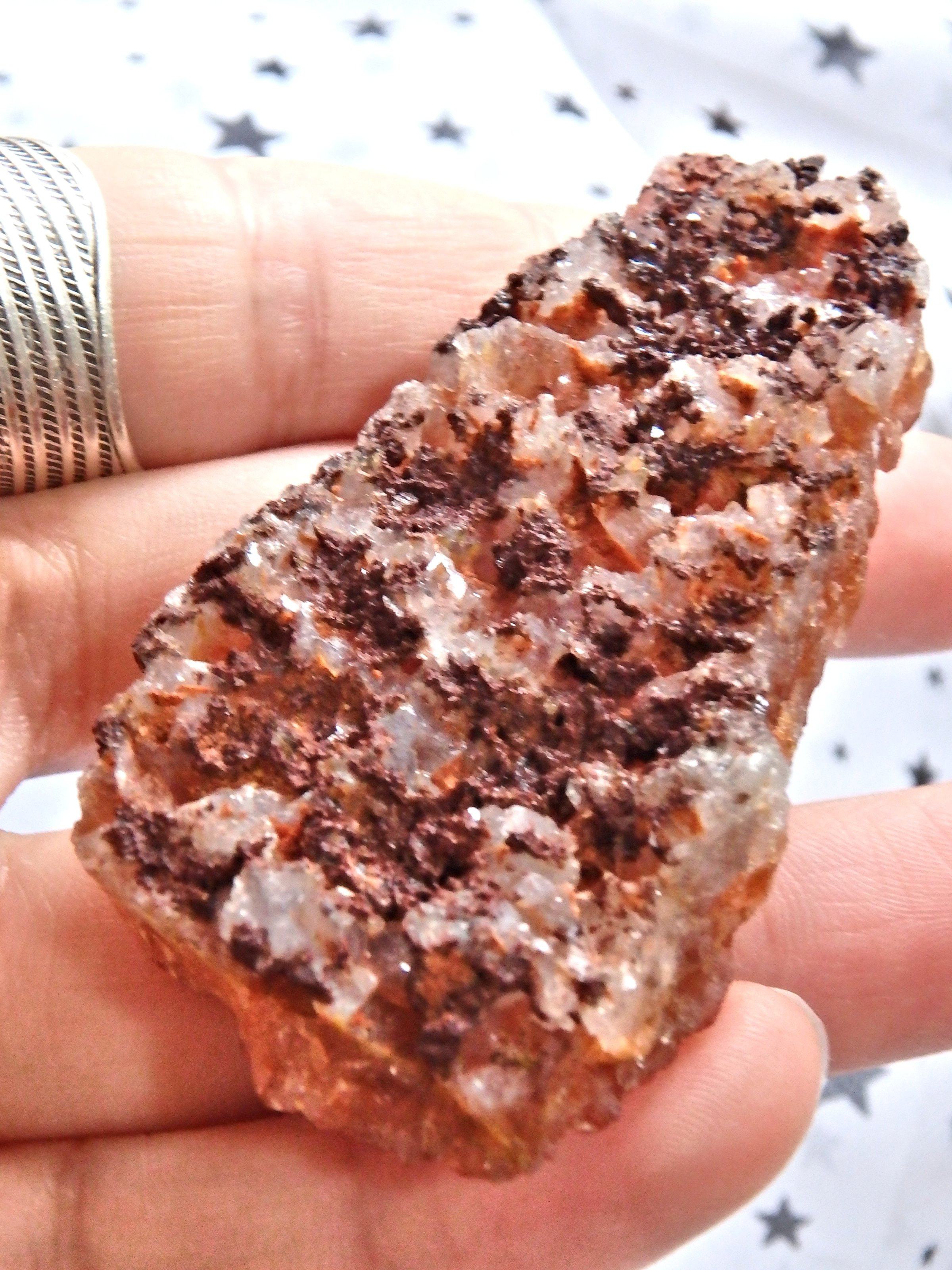 Divine Deep Red Quartz Cluster From Morocco - Earth Family Crystals