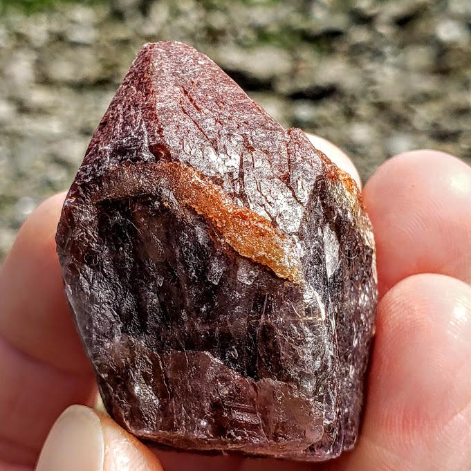 Red Amethyst Standing Point From Brazil - Earth Family Crystals