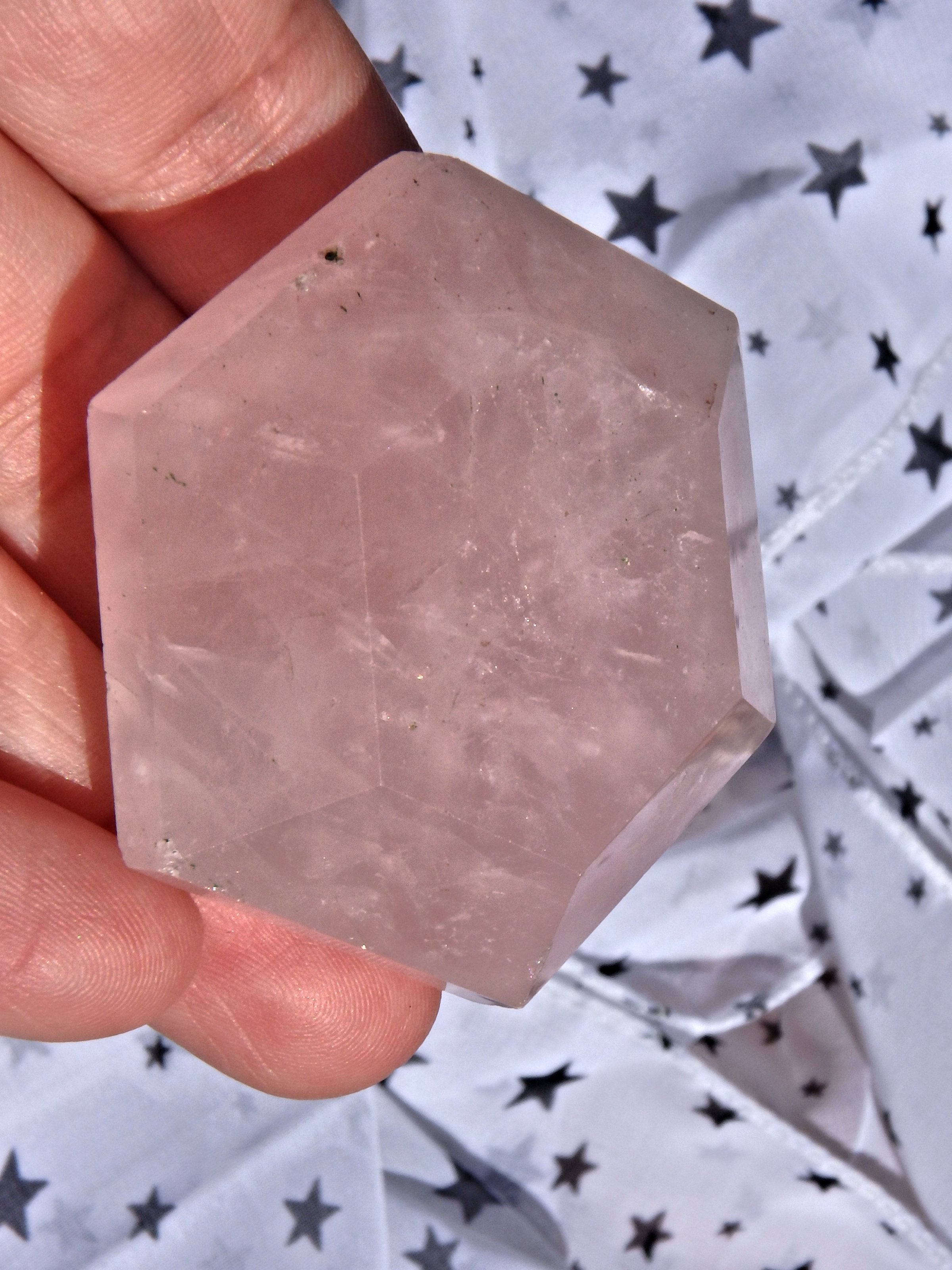 Pretty Pink Rose Quartz Carving 3 - Earth Family Crystals