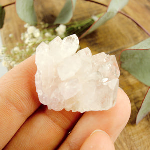 Rare Pale Pink Crystalline Rose Quartz Collectors Specimen From Minas Gerais, Brazil #5 - Earth Family Crystals