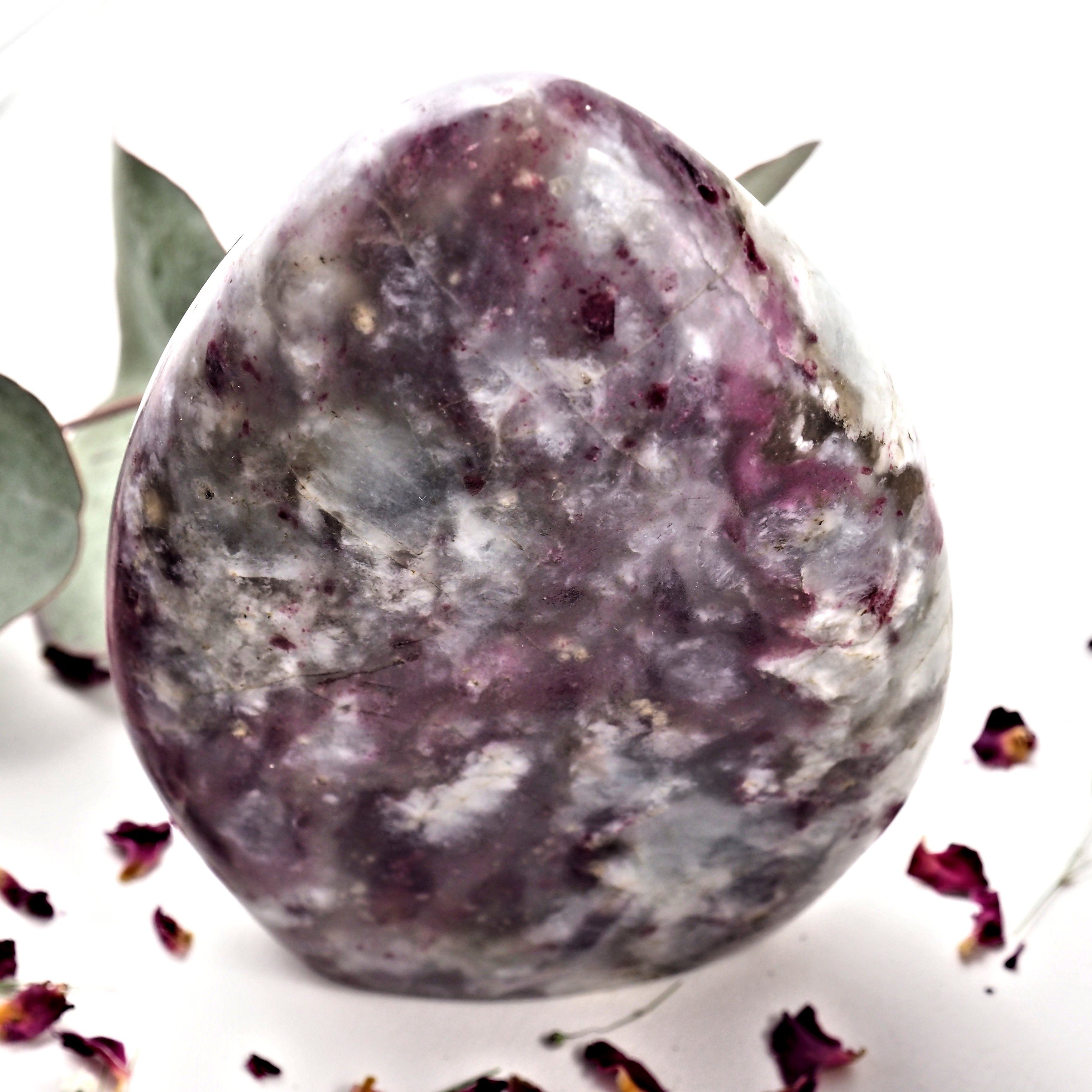 Cranberry Red Rubellite Tourmaline & Creamy White Quartz Display Specimen from Madagascar - Earth Family Crystals