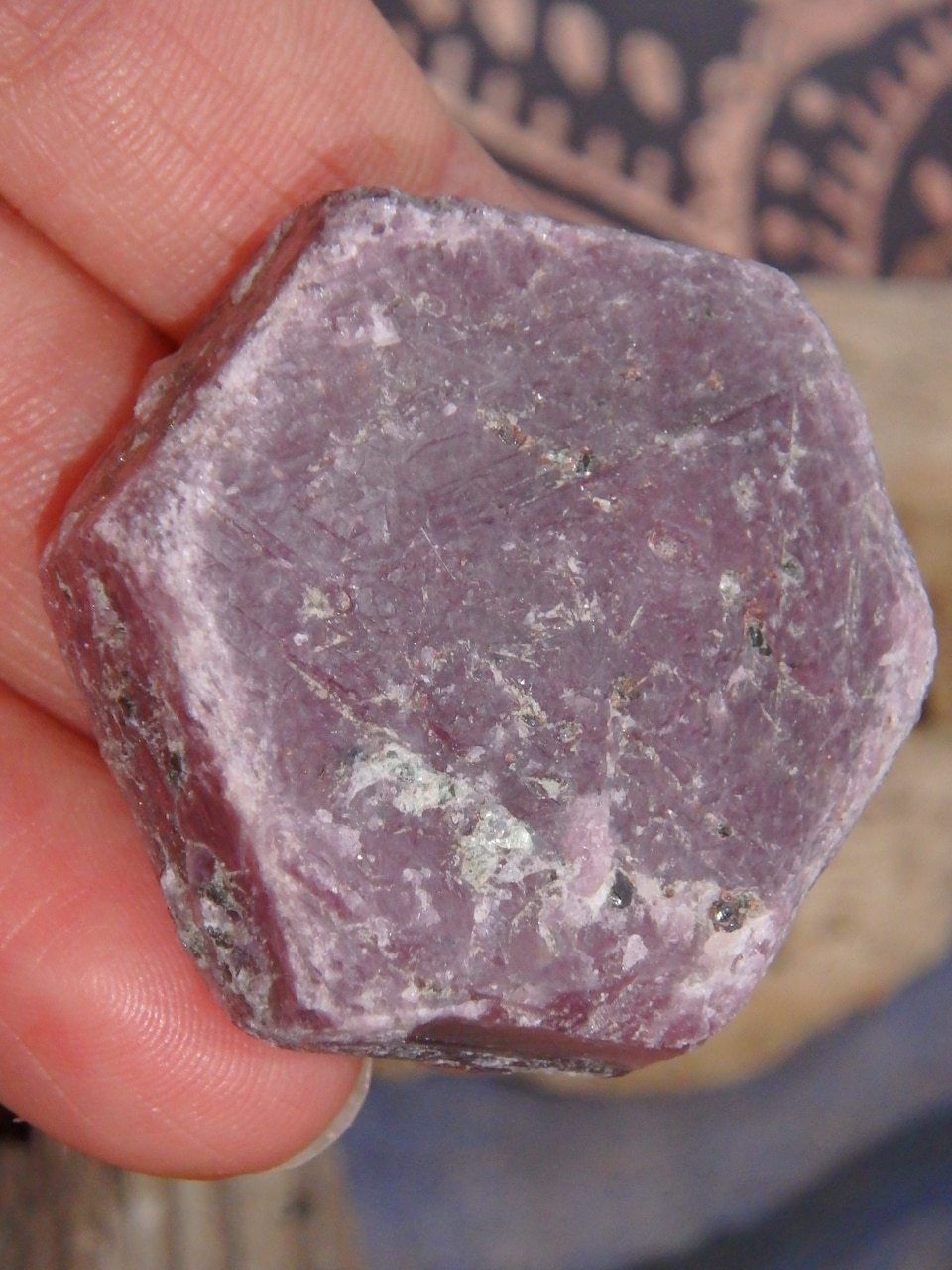 Raw & Natural Ruby Hand Held Specimen 1 - Earth Family Crystals