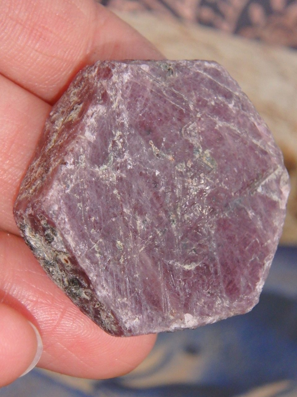 Raw & Natural Ruby Hand Held Specimen 3 - Earth Family Crystals