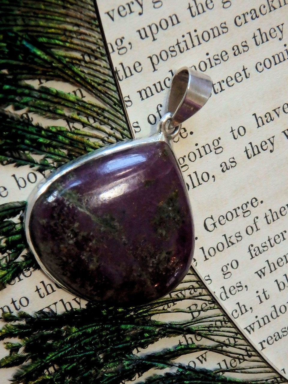 Beautiful Polished Ruby Pendant in Sterling Silver (Includes Silver Chain) - Earth Family Crystals