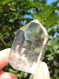 Rutilated Clear Quartz Standing Generator With Inner Child Points From Brazil