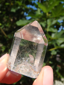 Rutilated Clear Quartz Standing Generator With Inner Child Points From Brazil